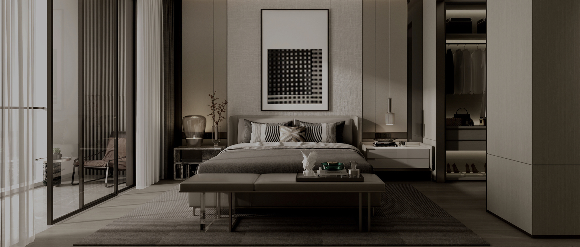 Warm interior space
